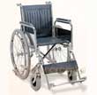 Silla de Ruedas Cromada con Ruedas Inflables