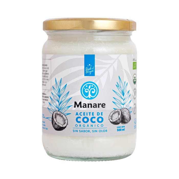 Aceite de Coco sin sabor ni aroma orgnico 500 ml - Click en la imagen para cerrar