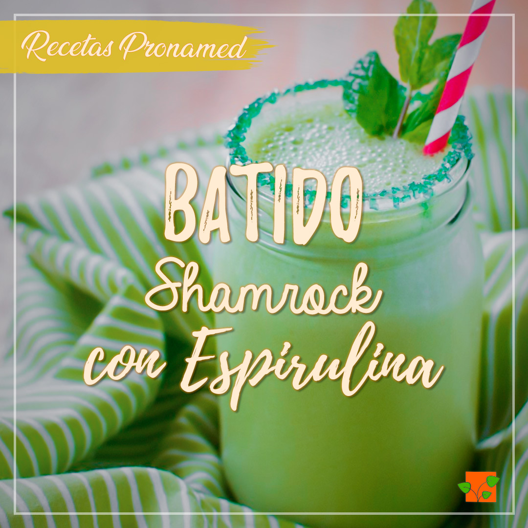 Batido Shamrock con espirulina