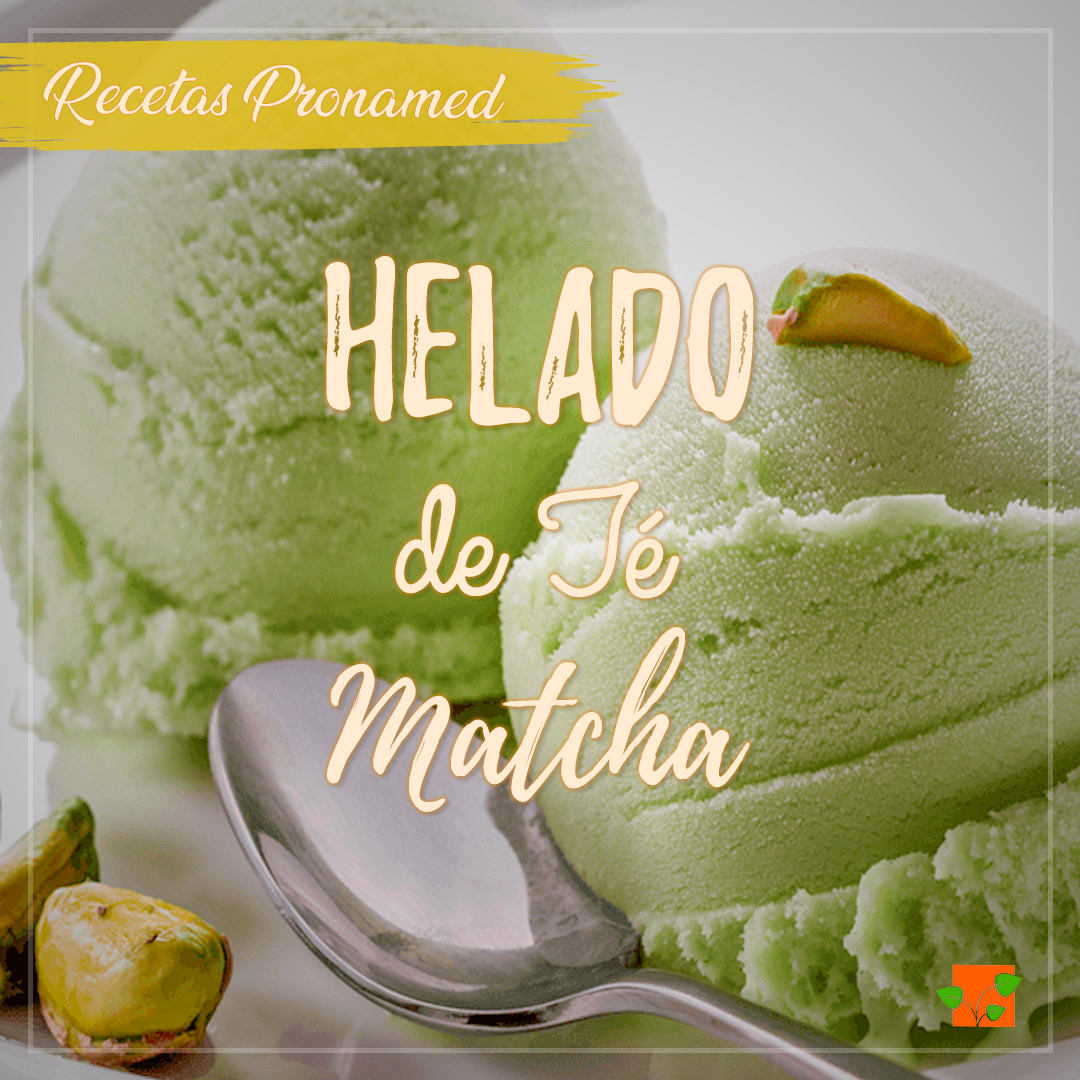 Receta:<br>Helado de t matcha