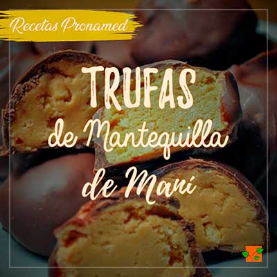 Receta:</br>Trufas de mantequilla de man