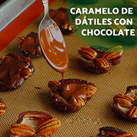 Caramelo de dtiles con chocolate