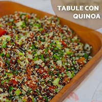 Receta con quinoa: Tabule