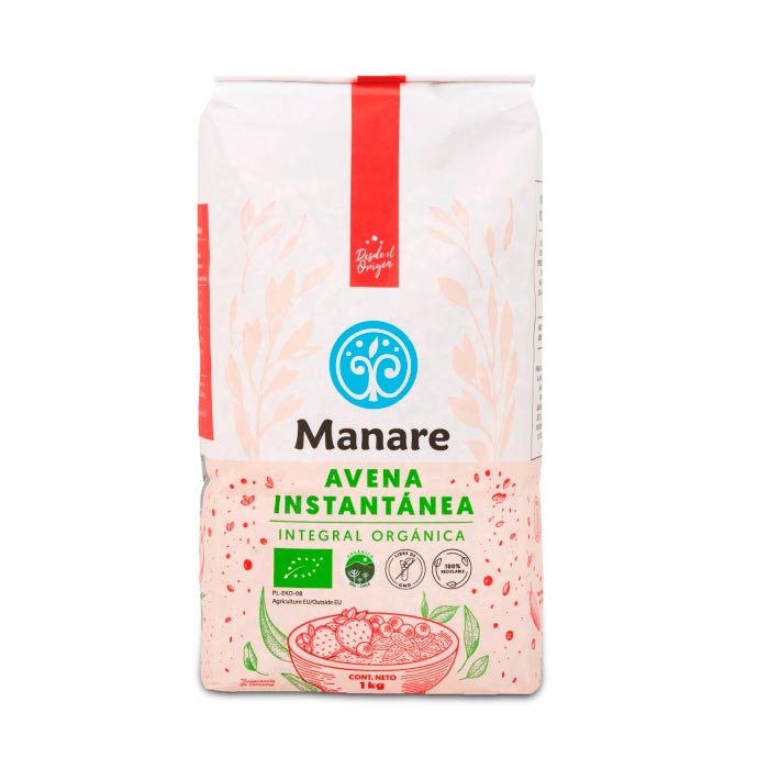 Avena Instantnea Integral Orgnica 1 kilo - Manare - Click en la imagen para cerrar