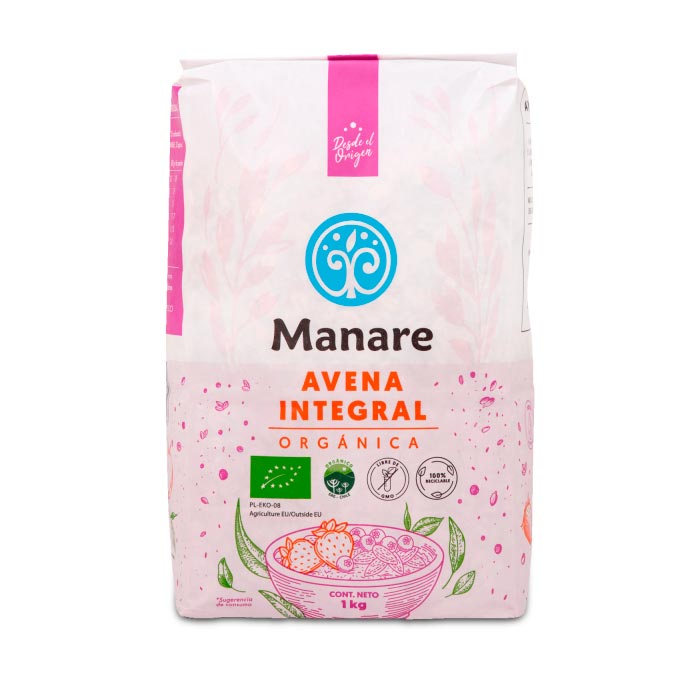 Avena Integral Orgnica 1 kilo - Manare - Click en la imagen para cerrar