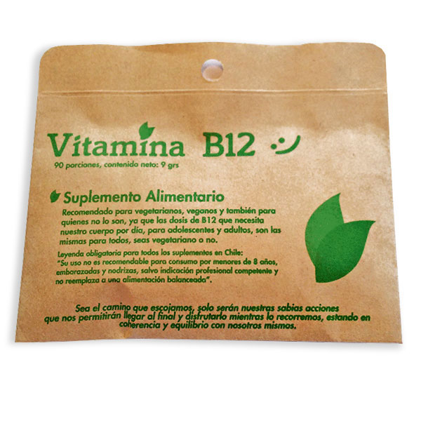 Vitamina B12 - apta para veganos - Click en la imagen para cerrar