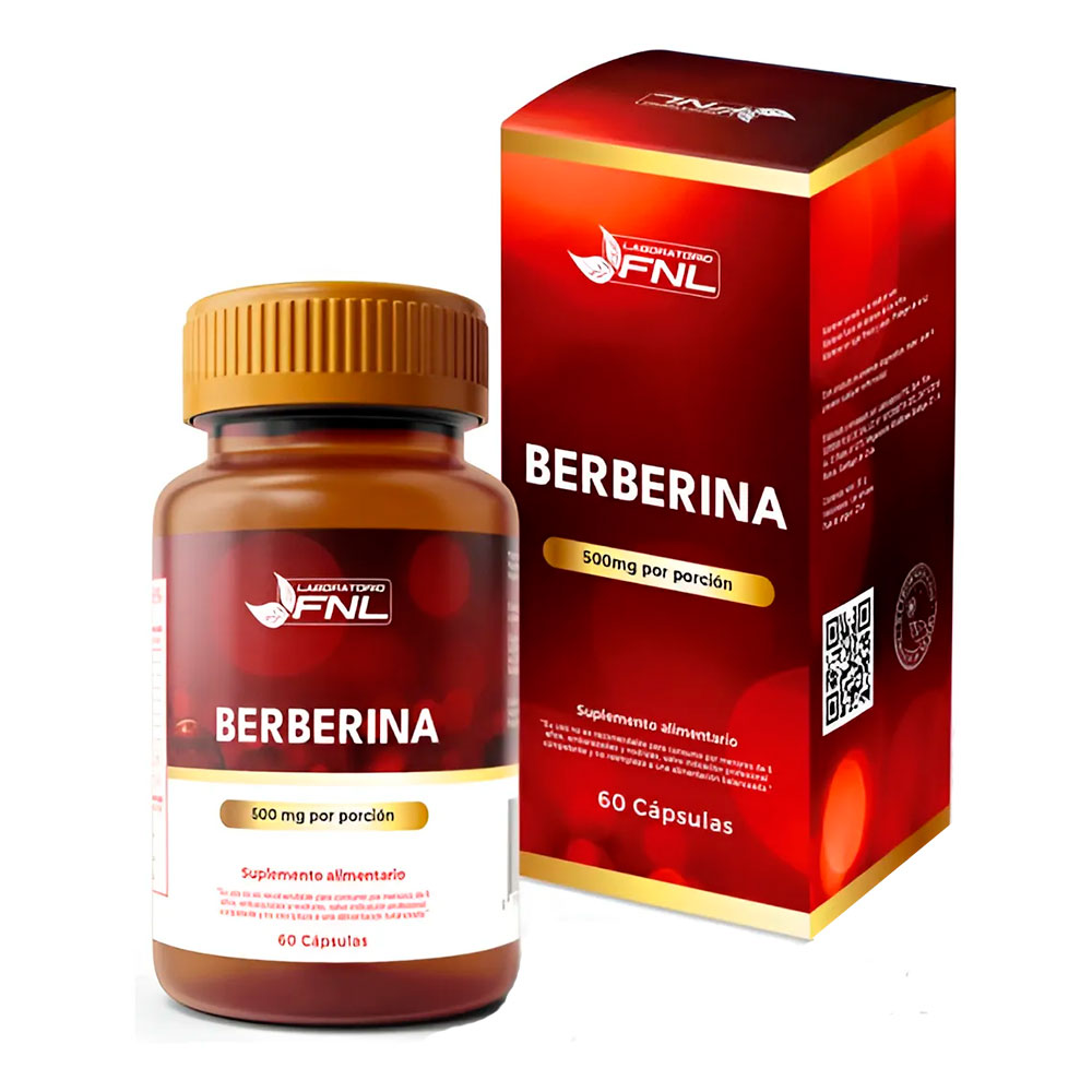 Berberina 500mg 60 Cpsulas - FNL