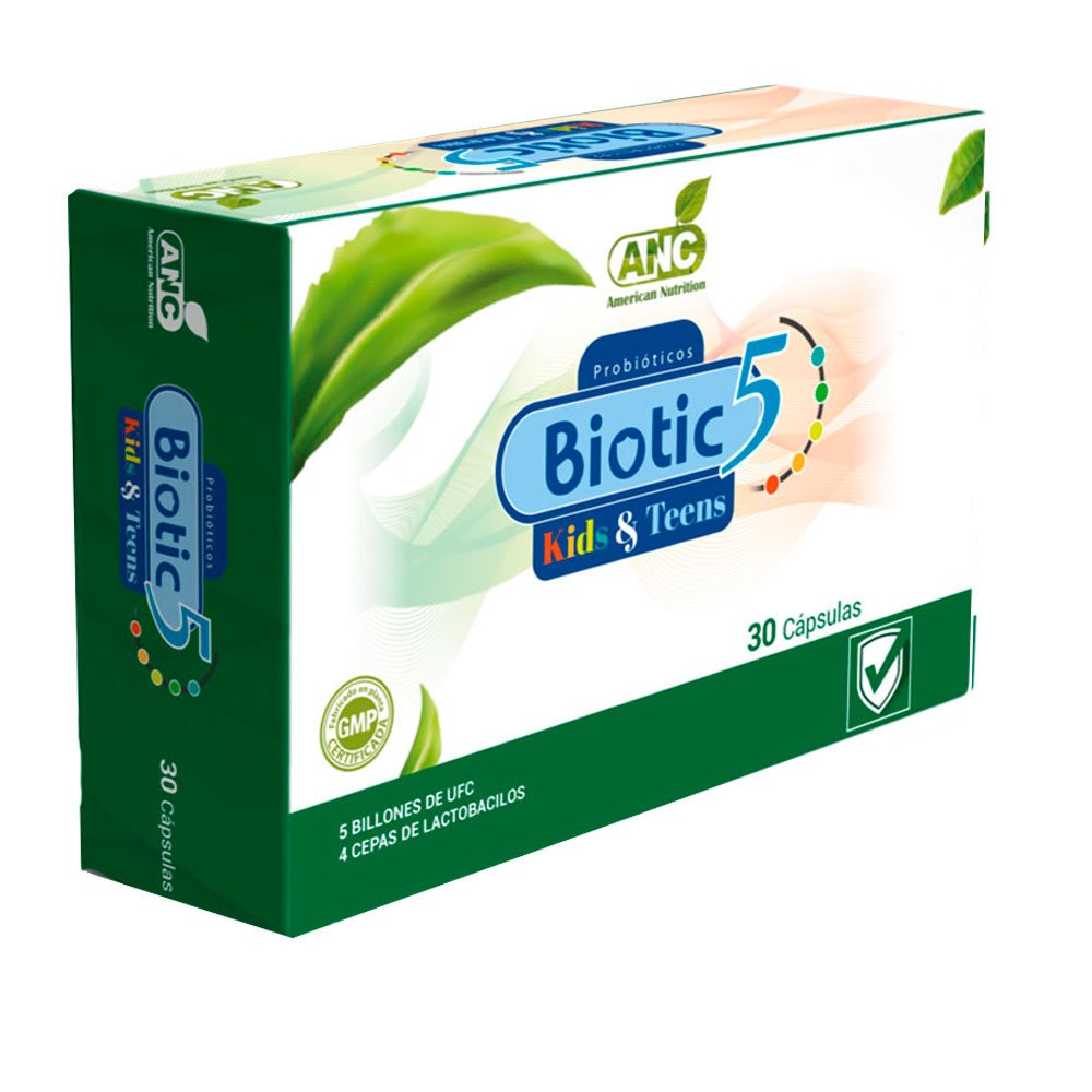 Biotic 5 kids and teens - Probiticos para una Salud ptima - Click en la imagen para cerrar