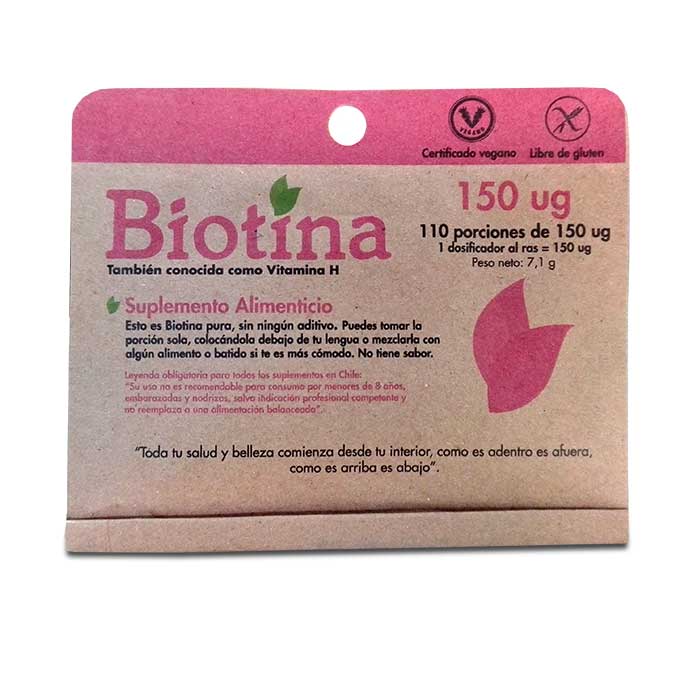 Biotina - apta para veganos - Click en la imagen para cerrar