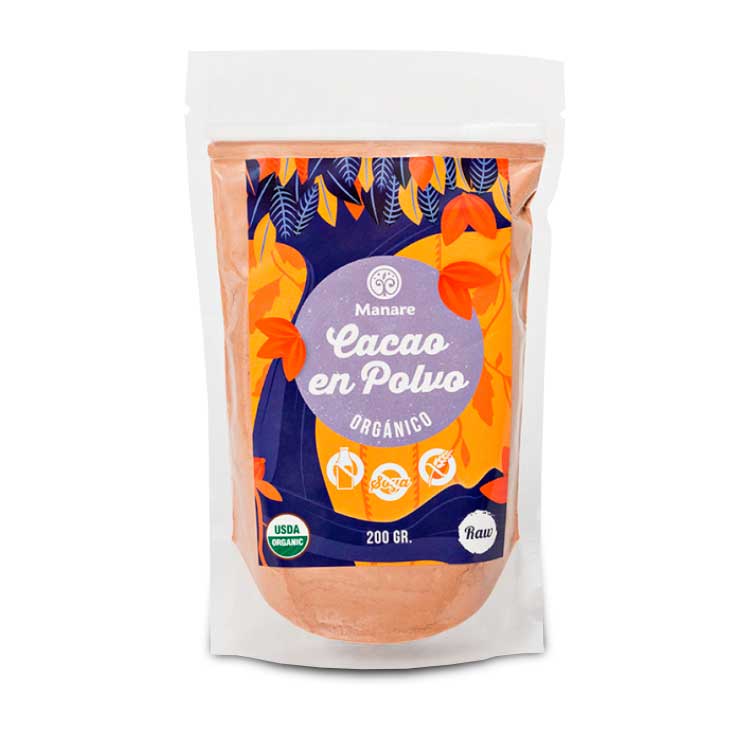 Cacao Orgnico en Polvo 200 grs - Click en la imagen para cerrar