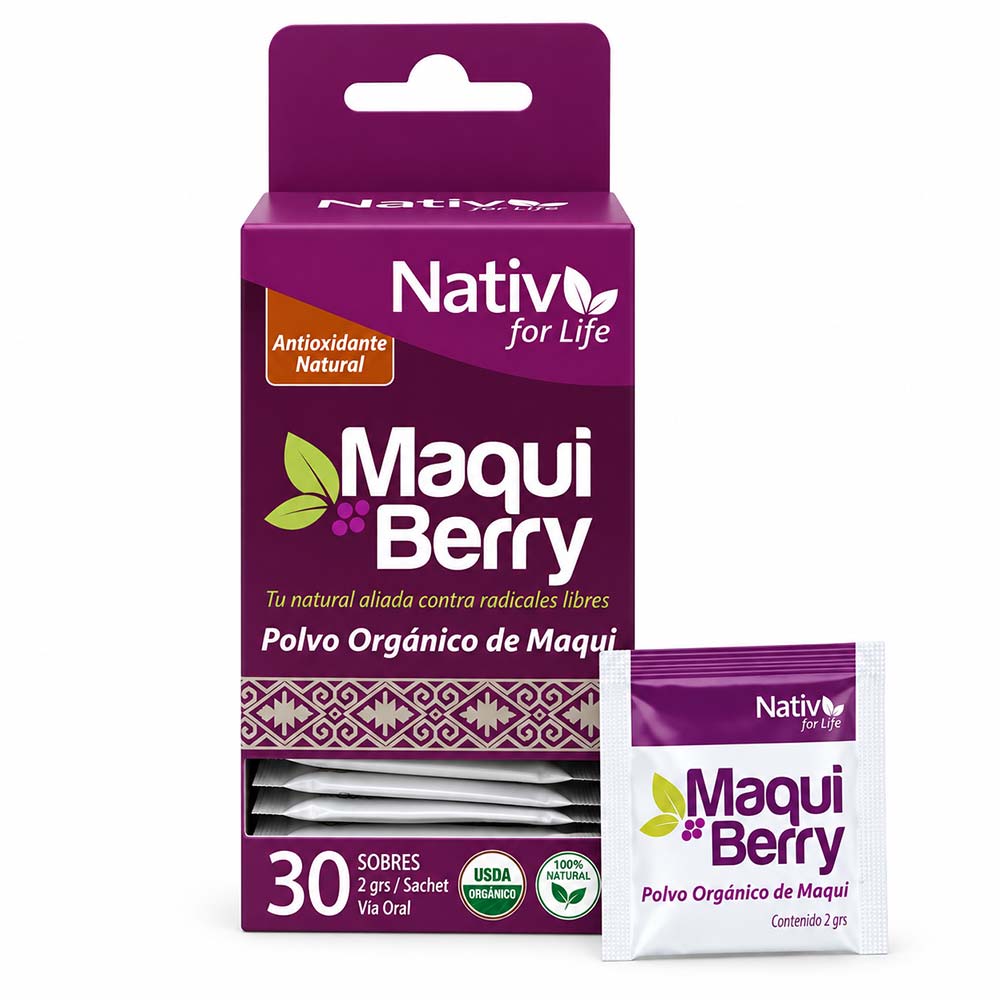 Maqui en Polvo Org�nico - Caja con 30 sticks. - Click en la imagen para cerrar