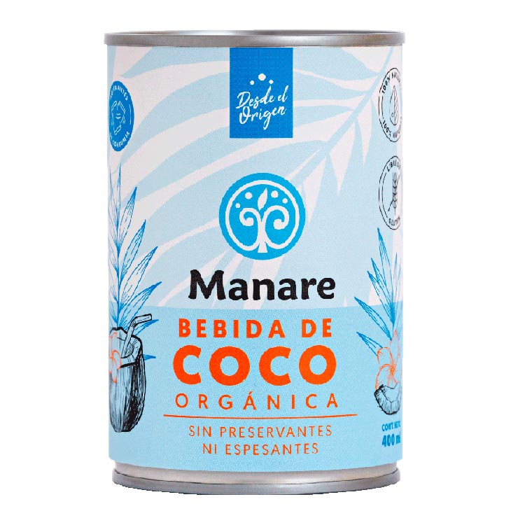 Bebida de coco 400 ml - Manare - Click en la imagen para cerrar