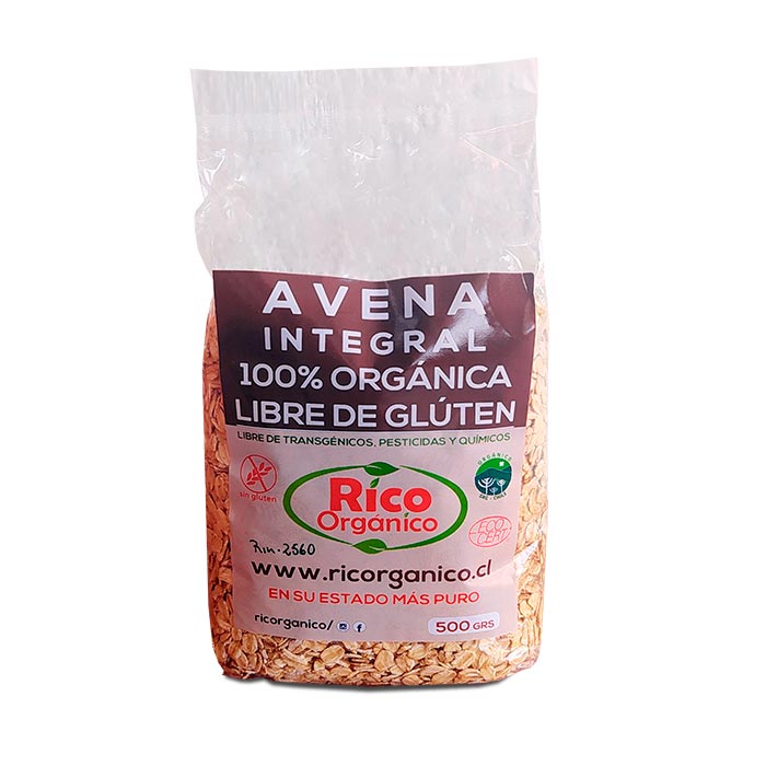 Avena Integral Orgnica Libre de Gluten 500 grs - Click en la imagen para cerrar