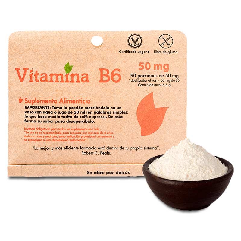 Vitamina B6 apta para Veganos - Click en la imagen para cerrar