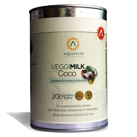 Leche Vegetal de Coco en Polvo 200 grs. - VeggiMilk Coco - Click en la imagen para cerrar