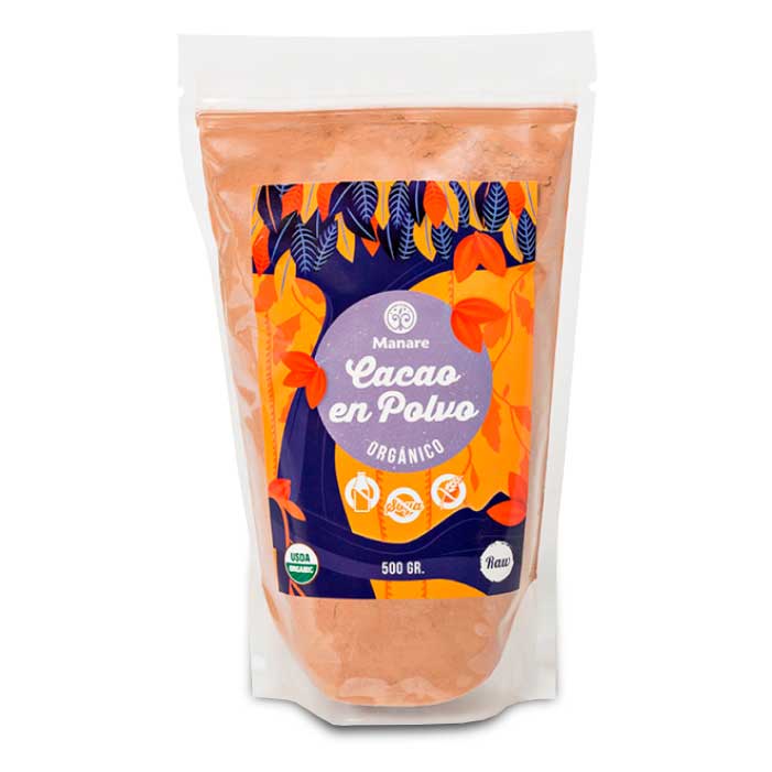 Cacao Orgnico en Polvo 500 grs - Click en la imagen para cerrar